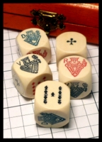 Dice : Dice - Poker Dice - French - Ebay Apr 2015